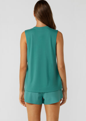 Lorna Jane Lotus Muscle Tank - Jewel