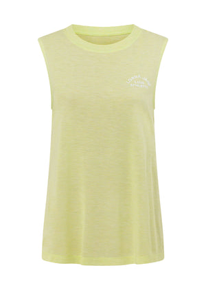 Lorna Jane Lotus Muscle Tank - Lime Cordial Marl
