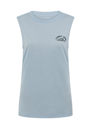 Lorna Jane Lotus Muscle Tank - Light Glacier Blue
