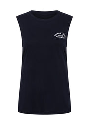 Lorna Jane Lotus Muscle Tank - Midnight Blue