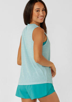Lorna Jane Lotus Muscle Tank - Maui Marl