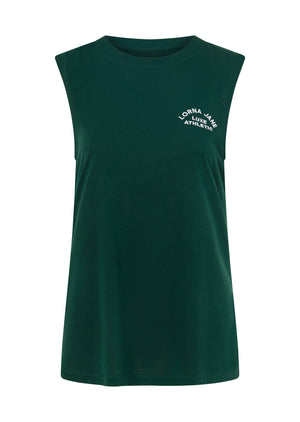 Lorna Jane Lotus Muscle Tank - Midnight Green