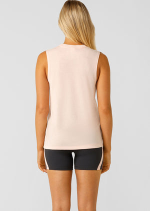 Lorna Jane Lotus Muscle Tank - Petal