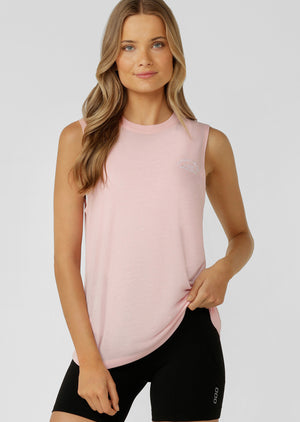 Lorna Jane Lotus Muscle Tank - Peony