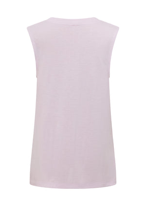 Lorna Jane Lotus Muscle Tank - Pale Orchid Lilac