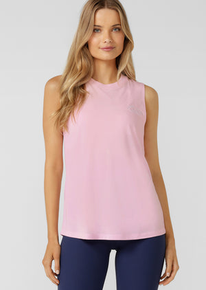 Lorna Jane Lotus Muscle Tank - Sweet Pink