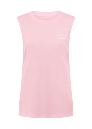 Lorna Jane Lotus Muscle Tank - Sweet Pink