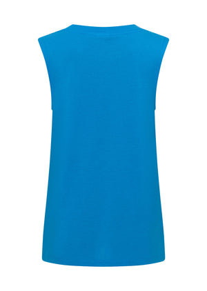 Lorna Jane Lotus Muscle Tank - Vista Blue