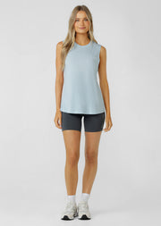 Lorna Jane Lotus Muscle Tank - Vibrant Sky