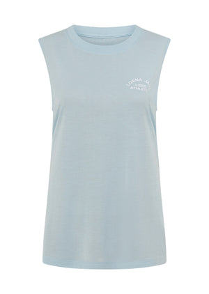 Lorna Jane Lotus Muscle Tank - Vibrant Sky