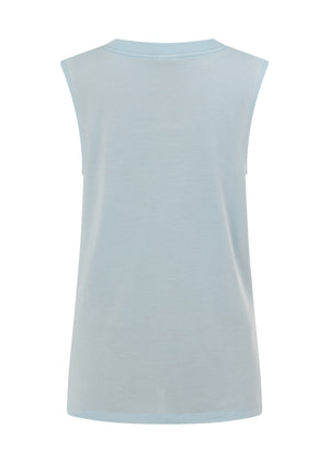 Lorna Jane Lotus Muscle Tank - Vibrant Sky
