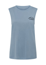 Lorna Jane Lotus Muscle Tank - Washed Out Blue