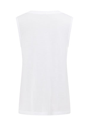Lorna Jane Lotus Muscle Tank - White