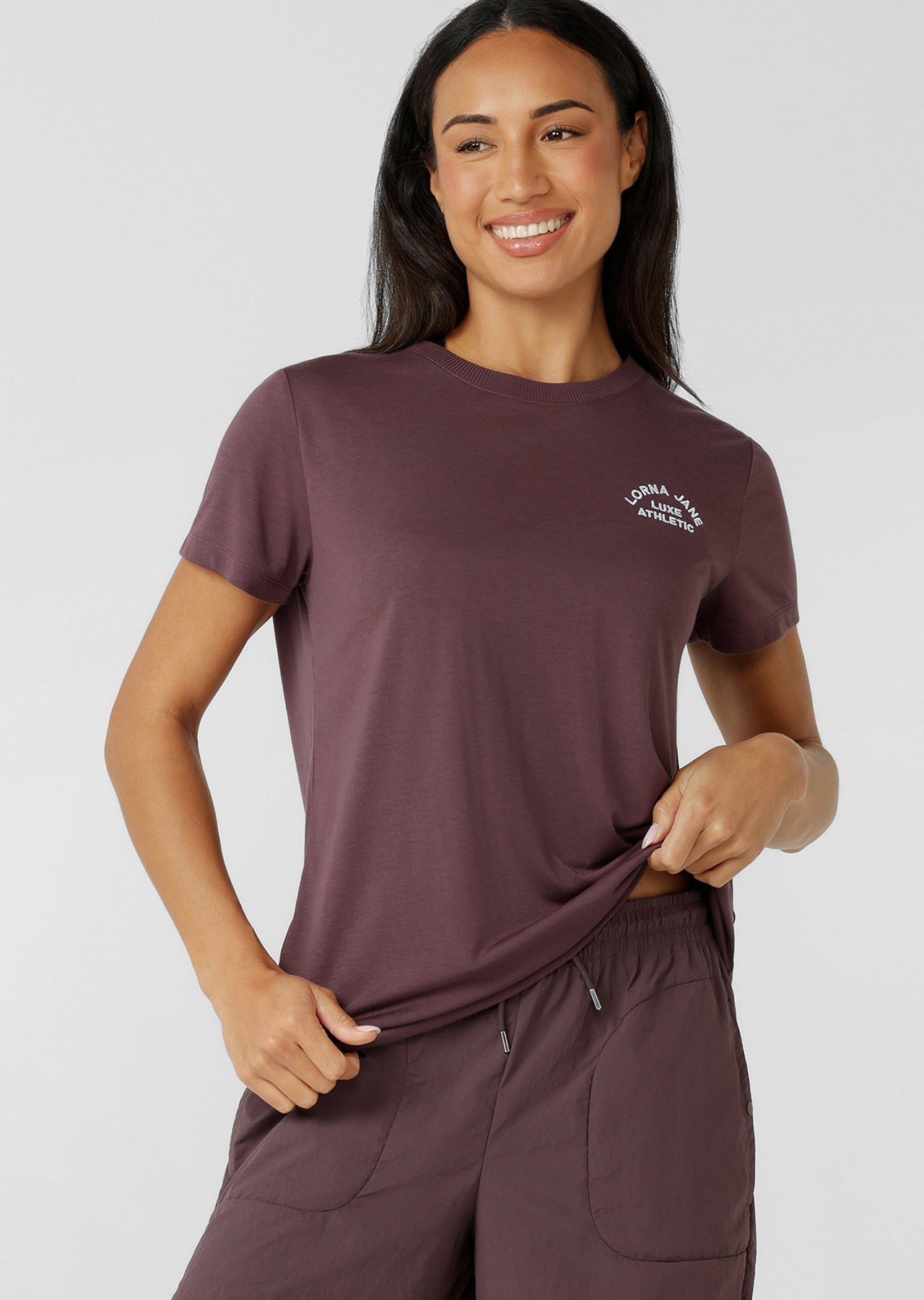 Lorna Jane Lotus T-Shirt - Amethyst Shadow