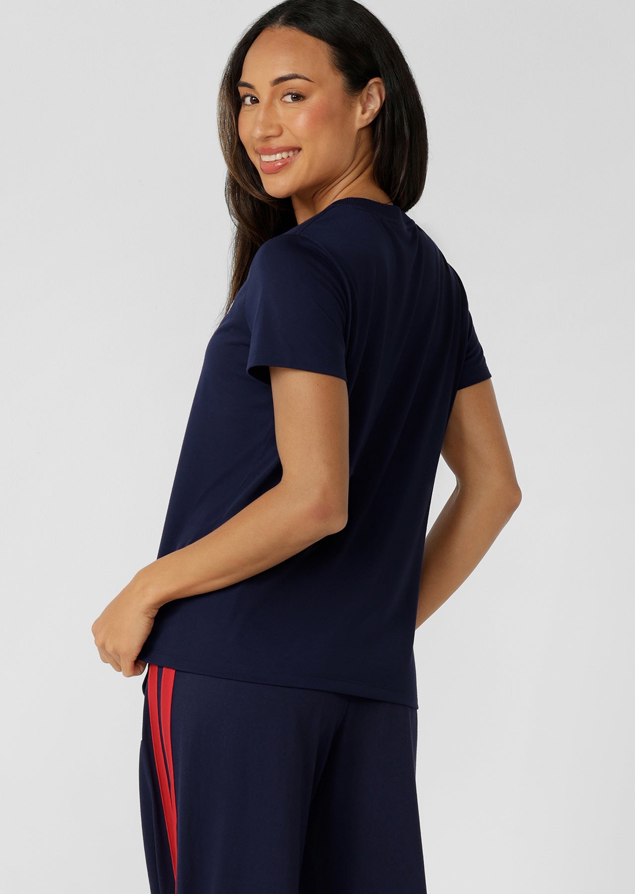 Lorna Jane Lotus T-Shirt - Admiral Navy