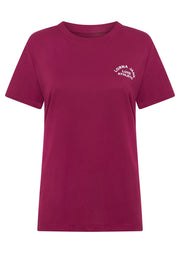Lorna Jane Lotus T-Shirt - Berry Red