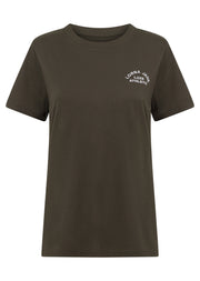 Lorna Jane Lotus T-Shirt - Dark Khaki Haze