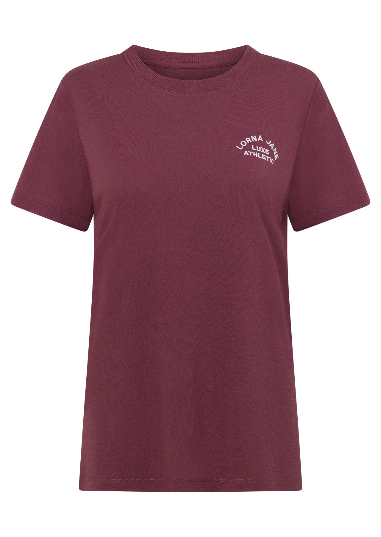 Lorna Jane Lotus T-Shirt - Dark Rose Blush