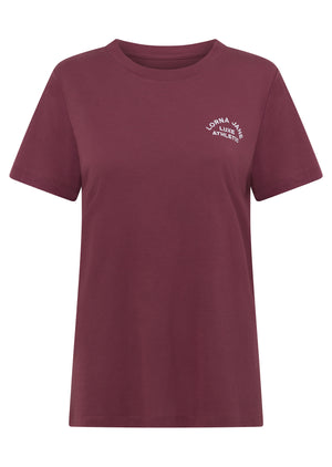 Lorna Jane Lotus T-Shirt - Dark Rose Blush