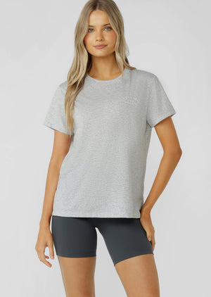 Lorna Jane Lotus T-Shirt - Grey Marl