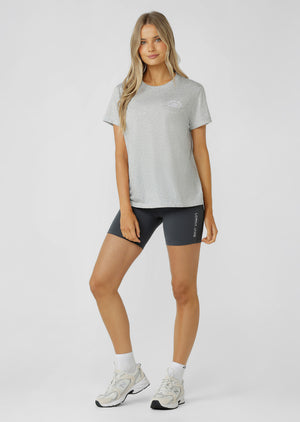 Lorna Jane Lotus T-Shirt - Grey Marl