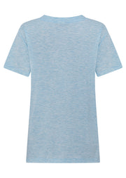 Lorna Jane Lotus T-Shirt - Island Blue Marl