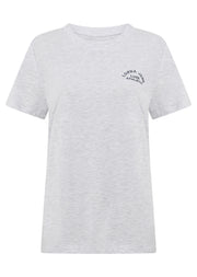 Lorna Jane Lotus T-Shirt - Light Grey Marl