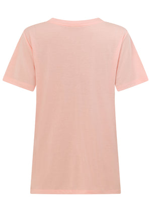 Lorna Jane Lotus T-Shirt - Pale Peach