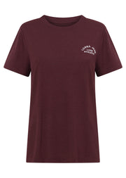Lorna Jane Lotus T-Shirt - Plum Red Marl
