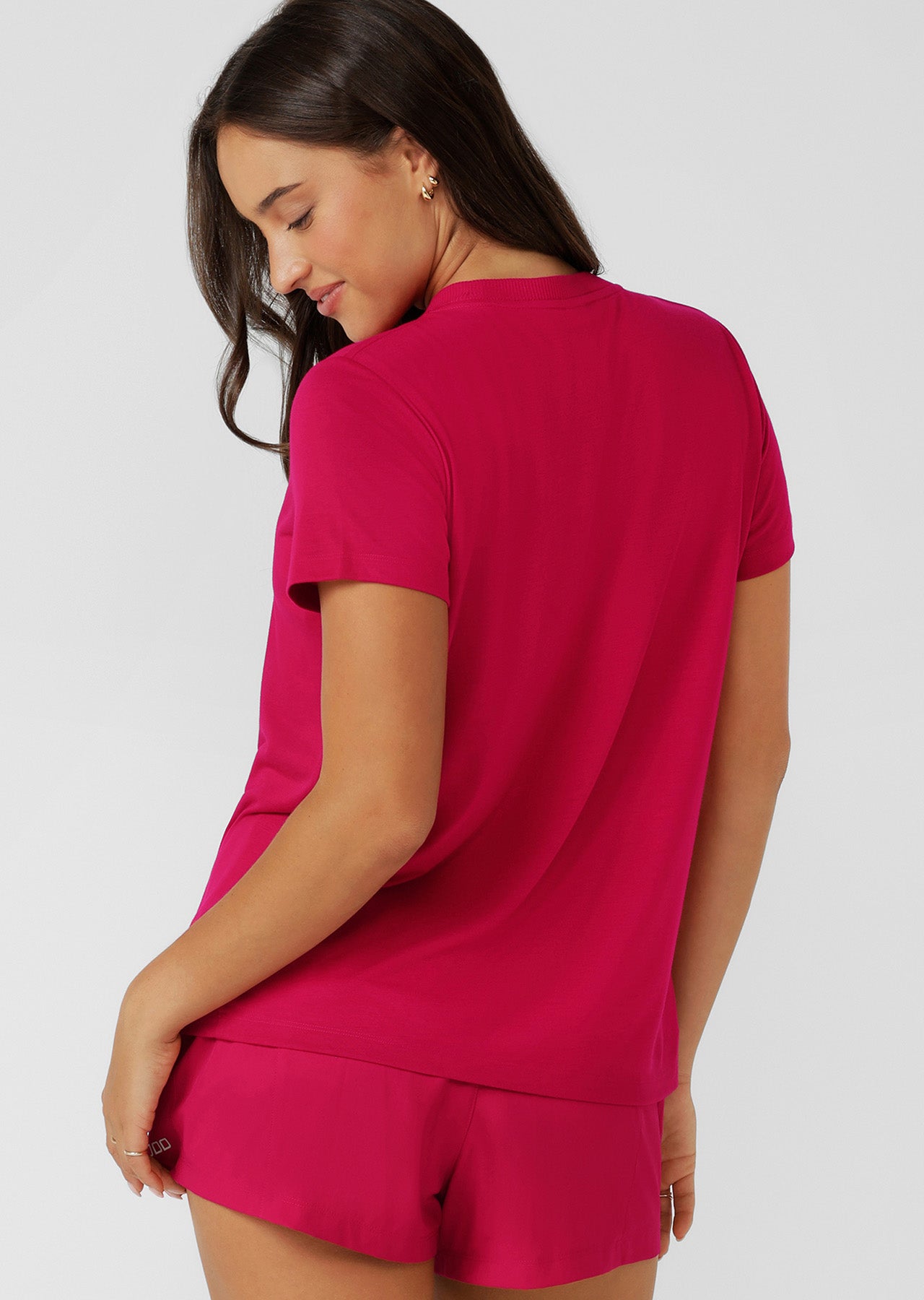 Lorna Jane Lotus T-Shirt - Raspberry