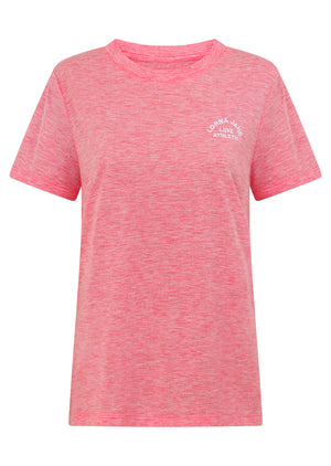 Lorna Jane Lotus T-Shirt - Strawberry Marl