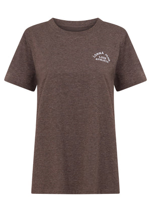 Lorna Jane Lotus T-Shirt - Stone Marl