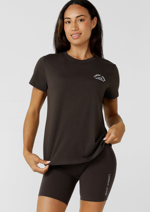 Lorna Jane Lotus T-Shirt - Volcano
