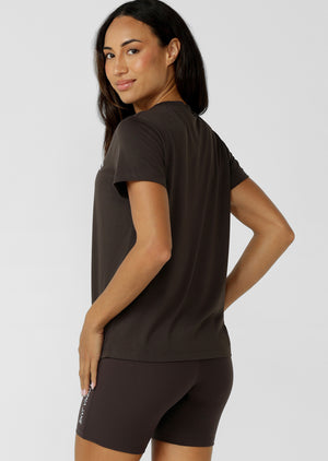 Lorna Jane Lotus T-Shirt - Volcano