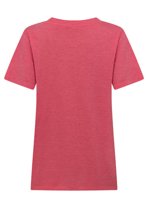 Lorna Jane Lotus T-Shirt - Vivid Pink Marl