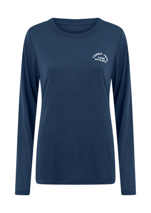 Lorna Jane Lotus Long Sleeve Top - Academy Blue
