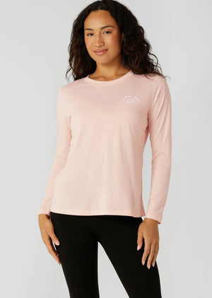 Lorna Jane Lotus Long Sleeve Top - Dream Pink