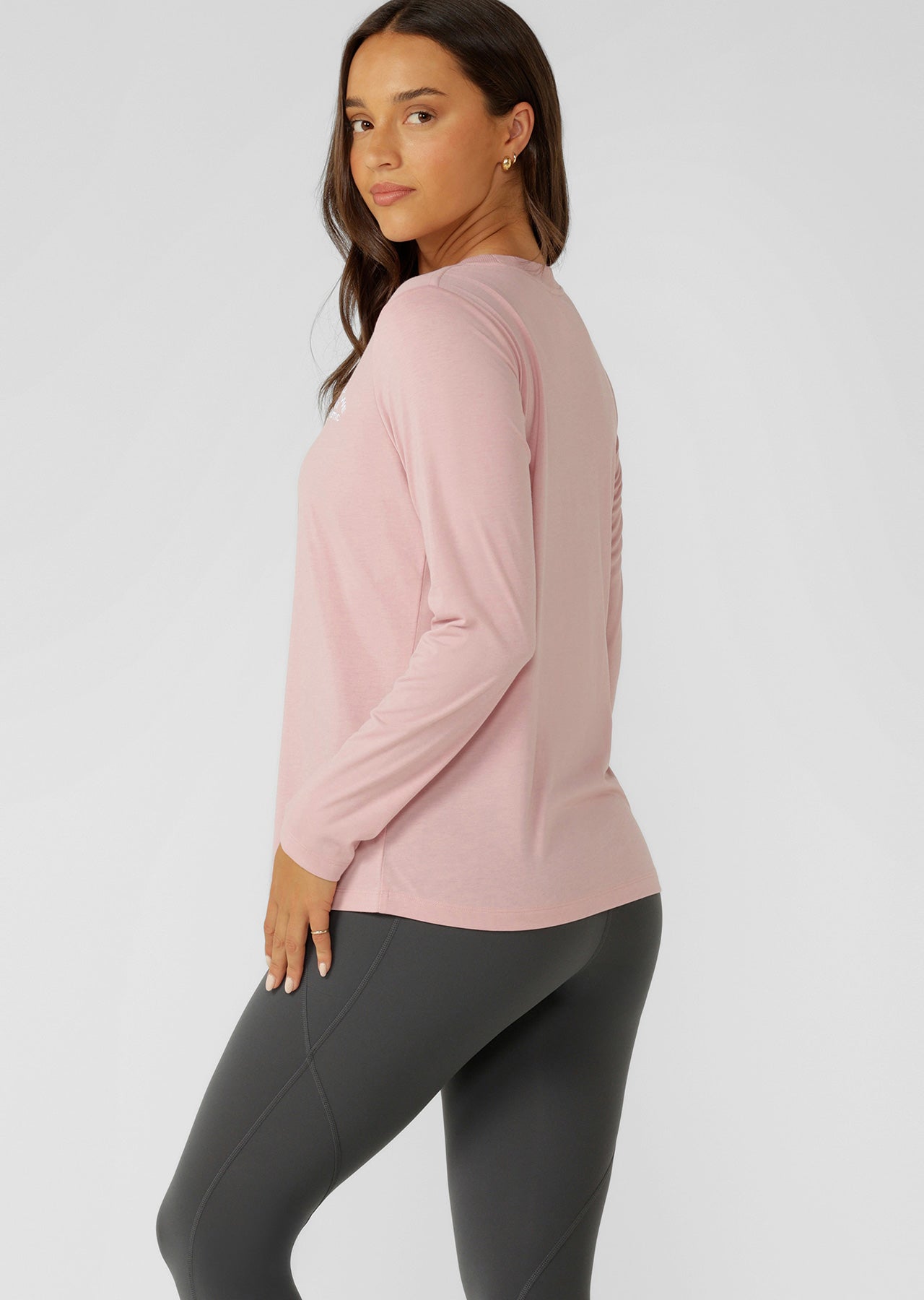 Lorna Jane Lotus Long Sleeve Top - Dusty Rose