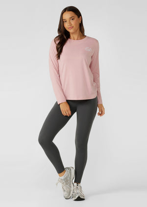 Lorna Jane Lotus Long Sleeve Top - Dusty Rose