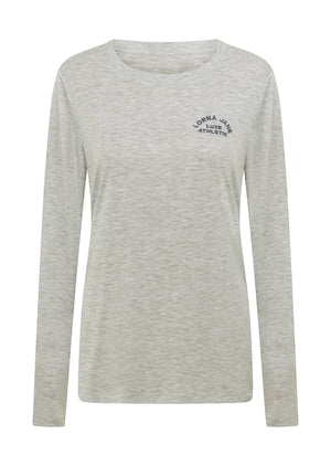 Lorna Jane Lotus Long Sleeve Top - Grey Marl