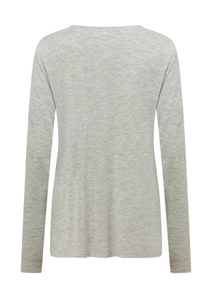 Lorna Jane Lotus Long Sleeve Top - Grey Marl