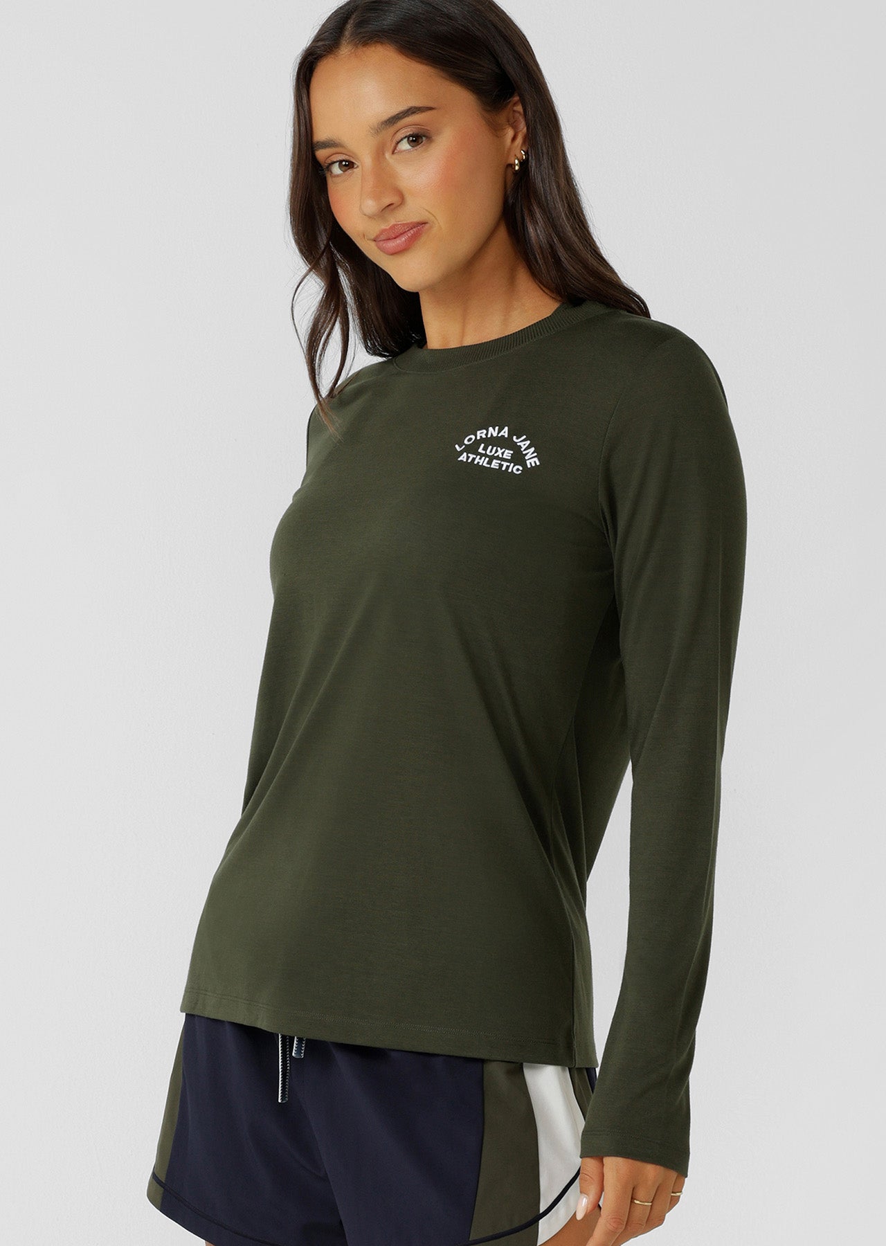 Lorna Jane Lotus Long Sleeve Top - Luxury Green