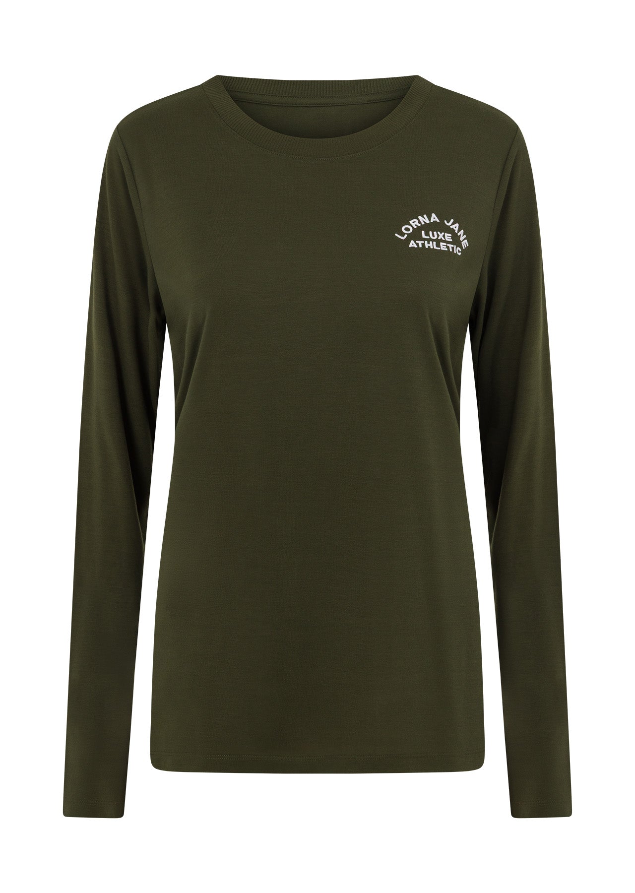 Lorna Jane Lotus Long Sleeve Top - Luxury Green