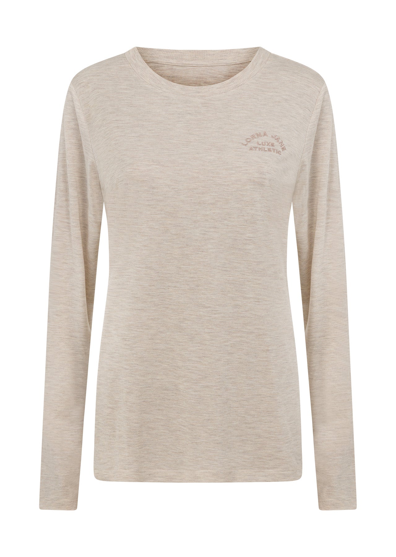 Lorna Jane Lotus Long Sleeve Top - Oat Marl