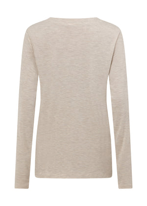 Lorna Jane Lotus Long Sleeve Top - Oat Marl