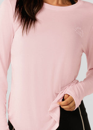 Lorna Jane Lotus Long Sleeve Top - Pale Peony