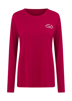 Lorna Jane Lotus Long Sleeve Top - Raspberry