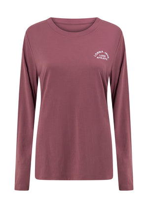Lorna Jane Lotus Long Sleeve Top - Renaissance Rose