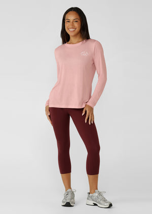 Lorna Jane Lotus Long Sleeve Top - Wisteria Pink