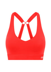 Lorna Jane Amy Sports Bra - Hot Tomato